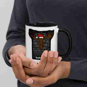 GB Kiss The Moose Christmas Mug with Color Inside