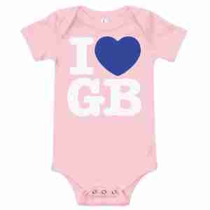 I Love GB Baby short sleeve onesie